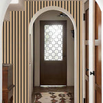 HASTHIP Peel and Stick Wallpaper for Wall Decor featuring 3D Wood Slats 9.8 ft Roll | Waterproof Tan Vinyl