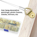 HASTHIP Picture Frame Hanging Kit for Wall Mounting Artworks with 251 pcs & Screwdriver