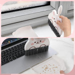 HASTHIP Portable Mini Dustpan and Brush Set for Desktop Cleaning with Ergonomic Handle | Compact Stackable Design