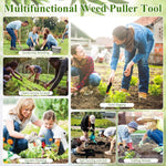 HASTHIP Gardening Weeding Tool for Indian Gardens with 13.78 in 4 Claw Design and Ergonomic Handle
