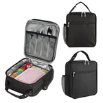 HASTHIP Lunch Box for Work and Picnic with Quick Release Buckle Handle 8.7×4.5×10.2 in Black