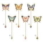 HASTHIP® 6 Marcadores de Mariposa de Metal con Cadena