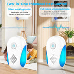 HASTHIP Ultrasonic Pest Repeller for Indoor Use with Dual Frequency Modes and Blue LED | Child & Pet Safe Plug‑in Control