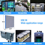 Qpets® 30 * 40cm Aquarium Filter High Density 8 Layer Filter Cotton Reusable Aquarium Filter Pad,Fish Tank Aquarium Tank Sponge Filter Cuttable Aquarium Filter s for Medium Fish Tank