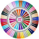 HASTHIP Tassels for Jewelry Making with 100 mixed colors and hanging loop design | 2.36 inch silky polyester set