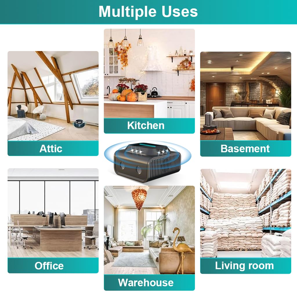 HASTHIP Ultrasonic Animal Repellent for Home with 4K 35KHZ Frequency and Smart Motion Sensor