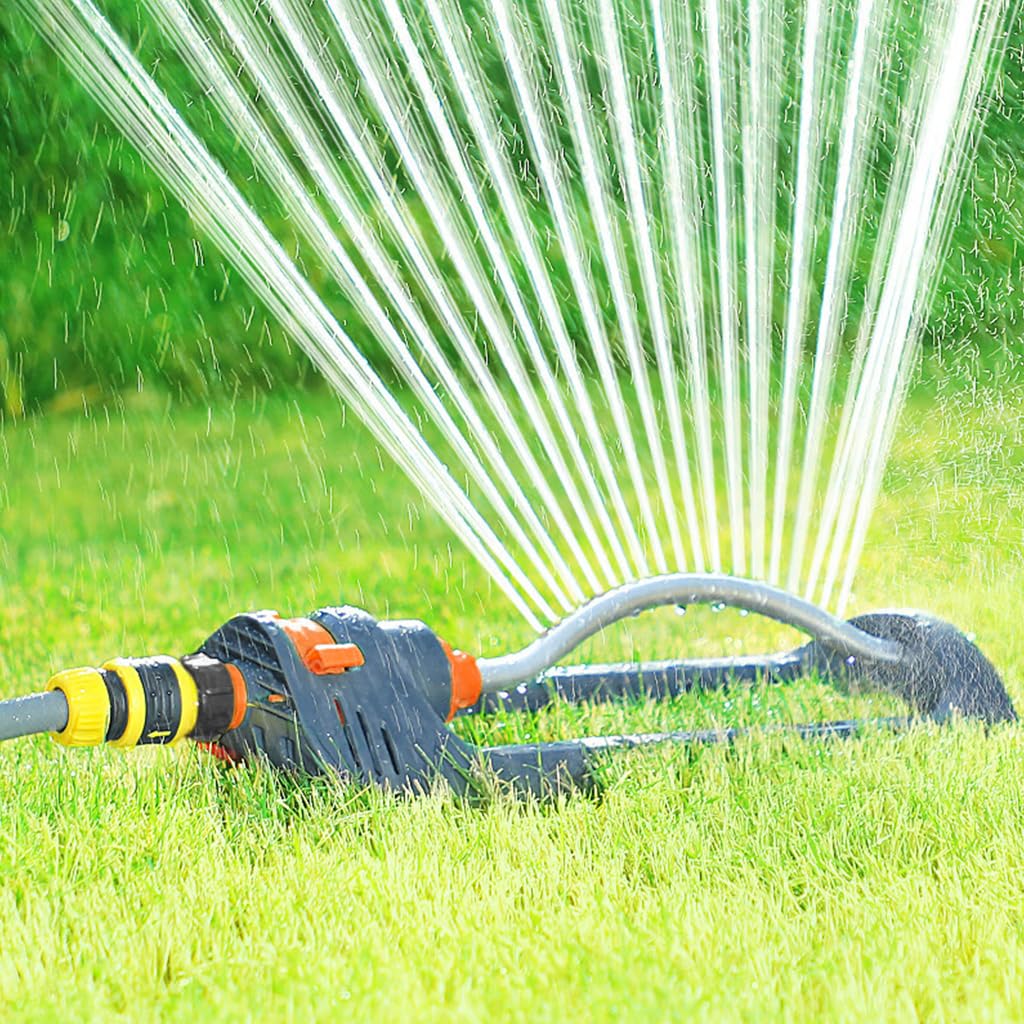 HASTHIP Garden Sprinkler for Lawn and Agriculture with 180° Rotation and 8–10m Coverage | 3 PCS Adjustable Irrigation System