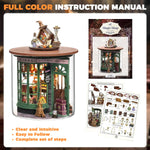 HASTHIP® Casa de Muñecas en Miniatura DIY Kit de Manualidades Creativas Serie Botella Ensueño con Muebles y Decoración