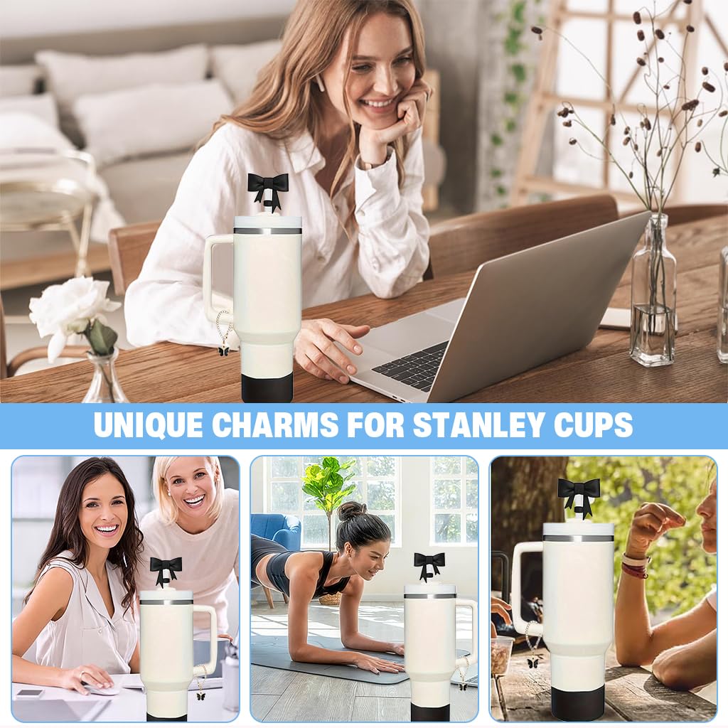 HASTHIP Cup Accessories for Stanley featuring 18pcs set with straws brush plug and sleeve