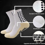 HASTHIP® 2 pairs of Men Women Athletic Socks, for Badminton Soccer Running Gym & Indoor Training, Hi-Tech Performance Rubber Anti-Slip and Thicken Cushion Sport Socks Ankle Length Socks