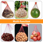 HASTHIP Hanging Watermelon Nets Bags for Trellis with Drawstring Closure 40CM 100pcs | Reusable Polypropylene Fruit Hammock