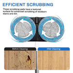 HASTHIP® 2Pcs Replacement Mop Pads for AGARO Floor Scrubber 16cm/6.3 inches Mop Pads Water Abserbent Scrubbing Pads Cleaning Pads Universal Replacement Mop Pads.