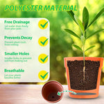 HASTHIP Flower Pot Hole Mesh Pad 5 pcs 7.8 x 11.8 in for Garden Drainage | Cuttable Glassfiber Liners Preventing Soil Loss