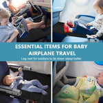 Airplane Footrest for Kids, Toddler Travel Bed, Airplane Foot Hammock for Baby with Anti-Slip Design, Airplane Seat Extender for Kids, Portable Airplane Travel Accessories, 79 * 44cm (Black)