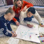 HASTHIP Fineliner Pen Set for Coloring and Calligraphy featuring 0.4 mm Tips & 36 Colors | Water-Based Non-Toxic Ink