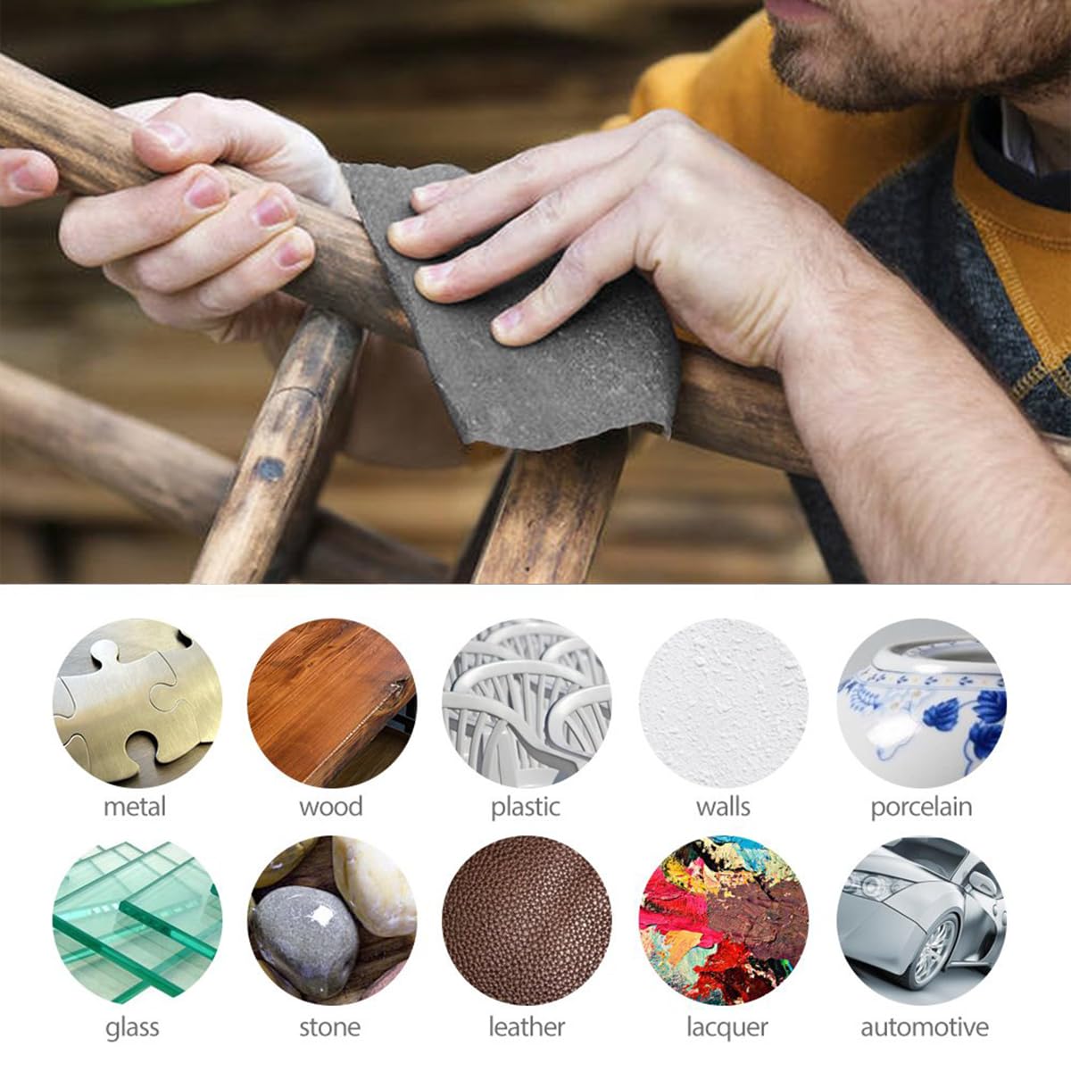 HASTHIP Sandpapers for Wood and Metal | 26pcs 80–3000 Grit 23x28cm Silicon Carbide Wet Dry Sheets