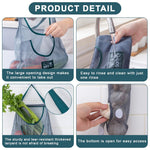 HASTHIP Hanging Mesh Storage Bags for Kitchen Produce featuring Dual Pocket Net Design | 3pcs Reusable Mesh Fabric