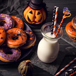 HASTHIP Silicone Straw Caps for Halloween Drinks with 8 Cute Designs 10mm Fit | Dustproof Tip Covers
