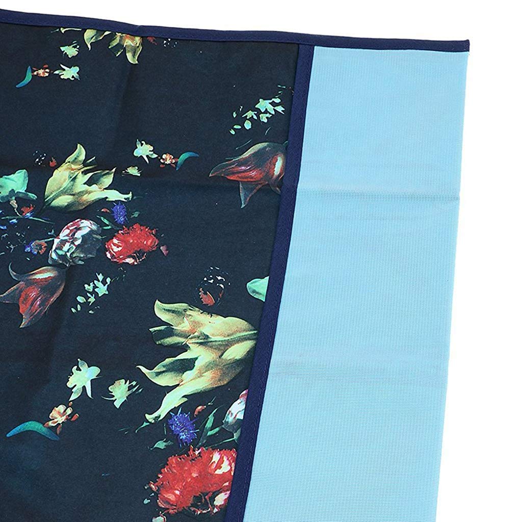 HASTHIP Adult Bibs Clothing Protectors for Mealtime with 65×45 cm Coverage and Crumb Catcher | Washable Waterproof Floral Apron