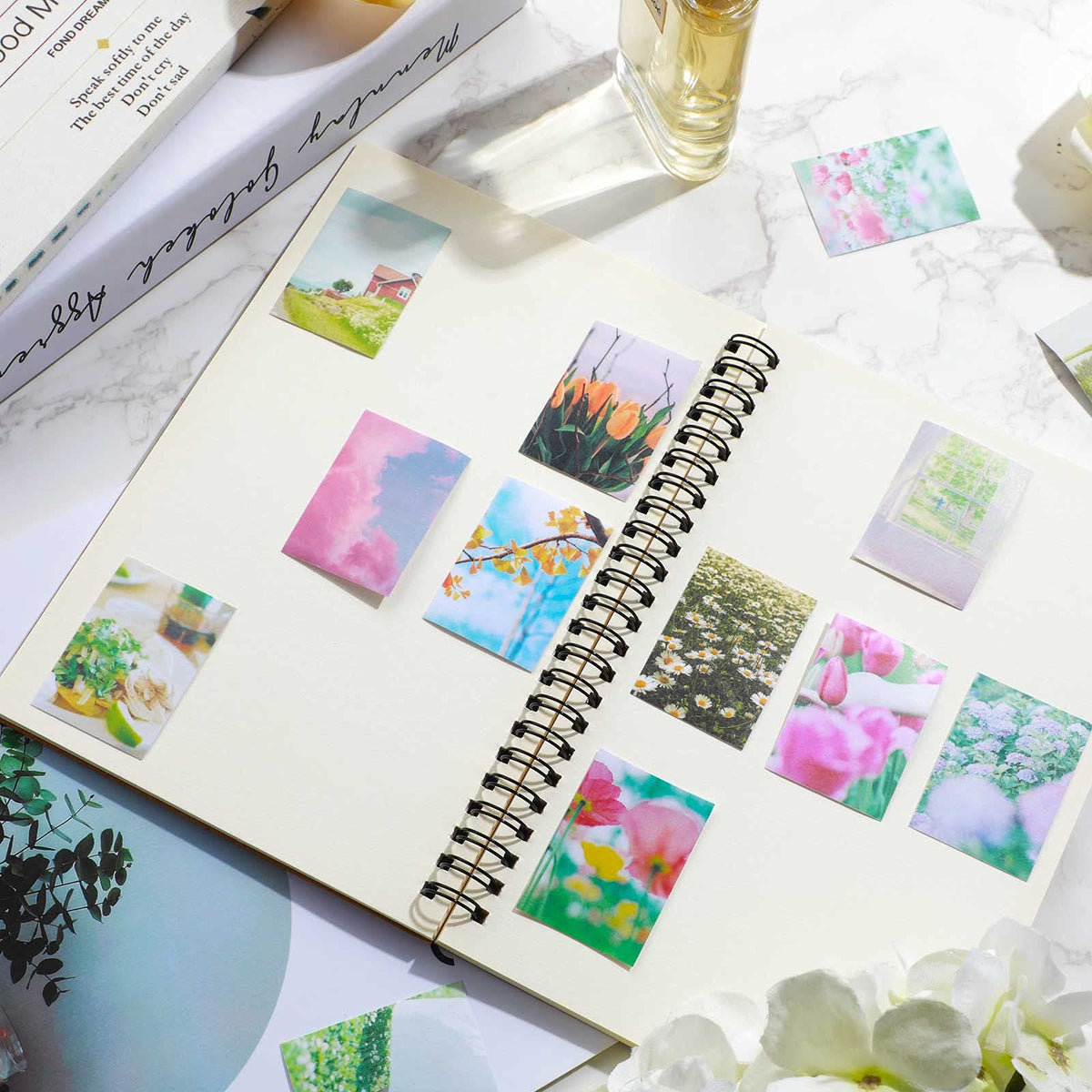 HASTHIP Sticker Book for Journal featuring 800 Sheets Vintage Scrapbook Stickers | DIY Album and Art Crafts