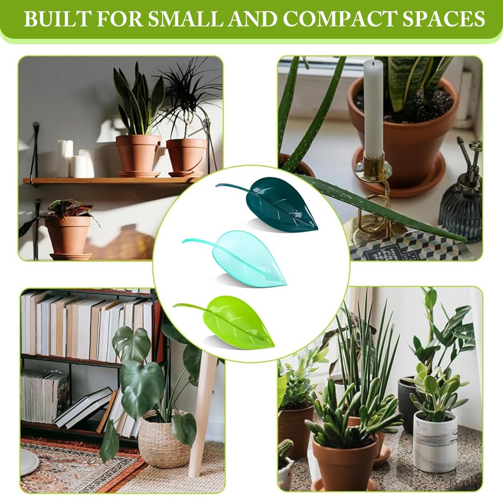 HASTHIP Small Plant Watering Tool for Indoor Pots featuring Leaf Shape Channel Funnel | 3 Pcs Set