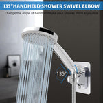 HASTHIP Shower Head Pipe Adapter for Adjustable 135° Spray Direction with Corrosion‑Resistant Build | Universal Fit for Fixed and Handheld Showers