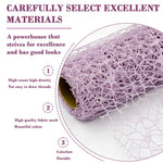 HASTHIP Jacquard Mesh Wrapping Paper for Gifts featuring Cutout Floral Design 50cm x4.5m | Purple