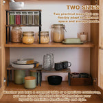 HASTHIP Wooden Top Expandable Stackable Kitchen Cabinet Organizer for Counter Storage