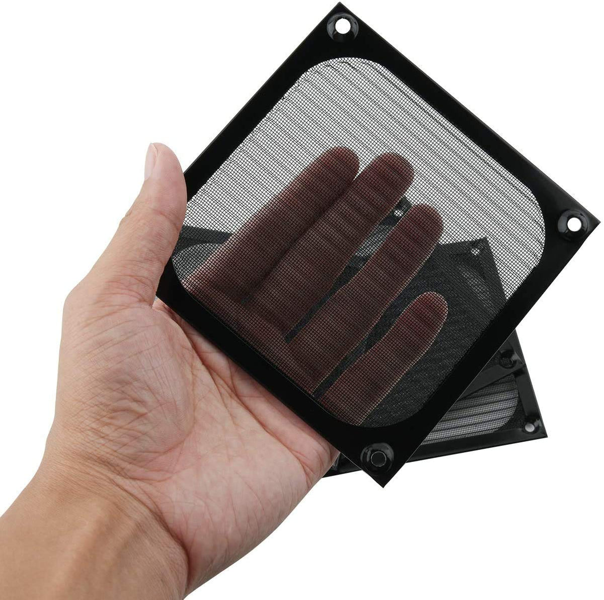 HASTHIP Fan Filter for 120mm PC Case featuring Aluminum Alloy Frame and Stainless Mesh | 3PCS