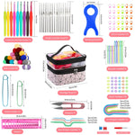 HASTHIP Crochet Kit for Beginners with 130 Pieces and Full Size Hooks | Color Yarn Set