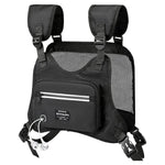 HASTHIP® Bolsa de Pecho Estilo Arnés Unisex,Mochila de Pecho Ajustable y Transpirable para Hombre y Mujer,Bolsa Urbana para Senderismo Camping Viajes Diseño Moderno Citycamp