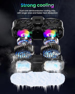 HASTHIP® Phone Cooler LED Dual Turbo Fan Phone Cooler with Real Time Temp Display