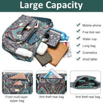 HASTHIP® Bolso Bandolera Mujer Nylon Impermeable Estilo Kipling Mini Crossbody Bag con Múltiples Compartimentos y Correa Ajustable para Viaje y Uso Diario (10.2x3.9x8.2 inch)