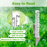 HASTHIP Rain Gauge for Weather Monitoring and Farming with 12cm Cylinder and Metal Wall Mount