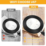 HASTHIP Magnifying Glass with Light for Reading and Crafts featuring 10X Lens and 2-in-1 Clamp Stand | 5 Color Modes Adjustable Lamp