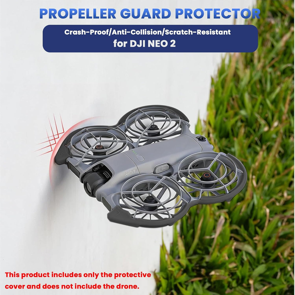 HASTHIP® Propeller Guards for DJI Neo 2 Drone – Lightweight Snap-On Anti-Collision Bumper Frame