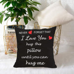 HASTHIP Valentine Pillow Cover for Girlfriend featuring 15.7x15.7 in Flax Fabric | Romantic Home Gift