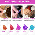 HASTHIP Resin Guitar Pick Silicone Mould for DIY Crafts with 20 Chambers and 2 Sizes | Food Grade Flexible Material