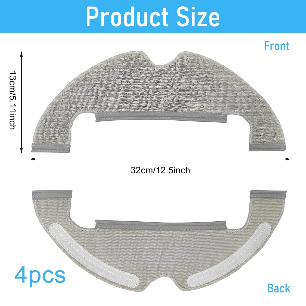 HASTHIP Mopping Cloth for Mi Robot Vacuum Cleaner X10 with Precise Fit and 3PCS Microfiber Set