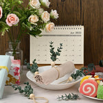 HASTHIP® 6Pcs Napkin Rings Eucalyptus Leaf Hemp Rope Napkin Rings Rustic Style Napkin Rings Holder Decorative Table Napkin Rings for Festival, Wedding, Christmas