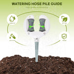 HASTHIP Garden Hose Guide Stake for Lawn and Plant Watering with 27 cm Top Roller | Outdoor Hose Support Holder