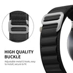 HASTHIP® 20mm Nylon Watch Band for Samsung Galaxy Watch 4 40mm 44mm, Galaxy Watch 5 40mm 44mm, Galaxy Watch 5 Pro 45mm, Galaxy Watch 4 Classic 42mm 46mm, Adjustable Replacement Watch Strap