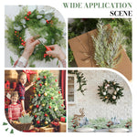 HASTHIP Artificial Snow Frosted Pine Branches for Christmas Decor with Bendable Stems | 24PCS 13.7 in