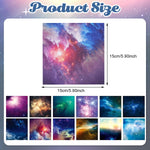 HASTHIP Origami Paper for Kids and Adults featuring 100 Double Sided 6x6 in Sheets | 12 Galaxy Designs