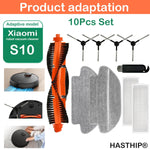 HASTHIP® Sweeping Robot Accessories Set Compatible for Robot Vacuum S10, Replacement Spare Parts Accessories, Main Side Brush Filter Mop Cloth.