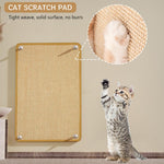 HASTHIP® Cat Wall Scratcher - Sisal Scratch Pad for Cats - Wall Scratching Post with Traceless Stickers