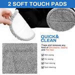 HASTHIP® 2Pcs Replacement Mop Pads for AGARO Floor Scrubber 16cm/6.3 inches Mop Pads Water Abserbent Scrubbing Pads Cleaning Pads Universal Replacement Mop Pads.
