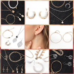 HASTHIP Christmas Gift Box 2025 Advent Calendar with 24Pcs Jewelry | Zinc Alloy Gold and Silver Set for Women and Girls