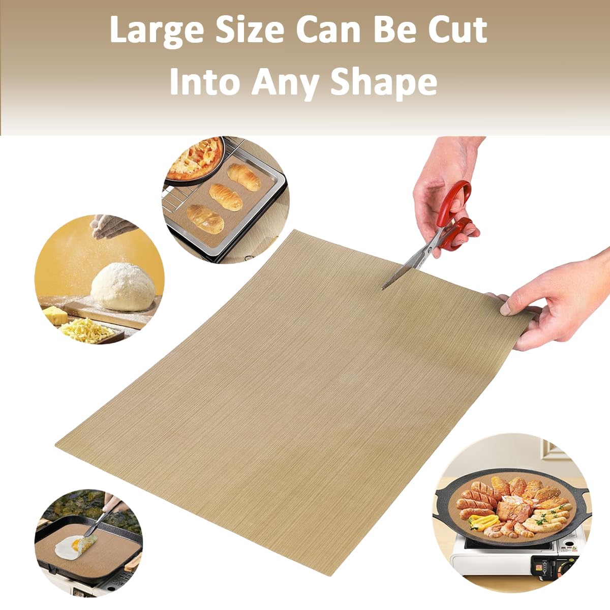 HASTHIP Air Fryer Disposable Paper Liners 100pcs for Easy Cooking with 6.3in Round Shape | Non Stick Waterproof Parchment