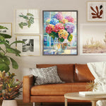 HASTHIP Diamond Painting Kits for Adults featuring 12x16 in Full Drill Canvas | Color Hydrangea DIY Art Craft